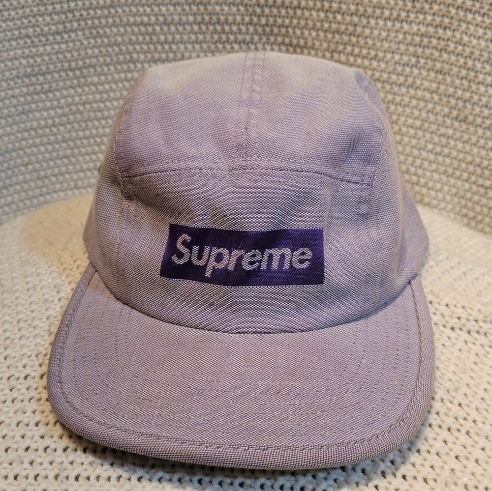 Supreme Jacquard Logo Camp Cap